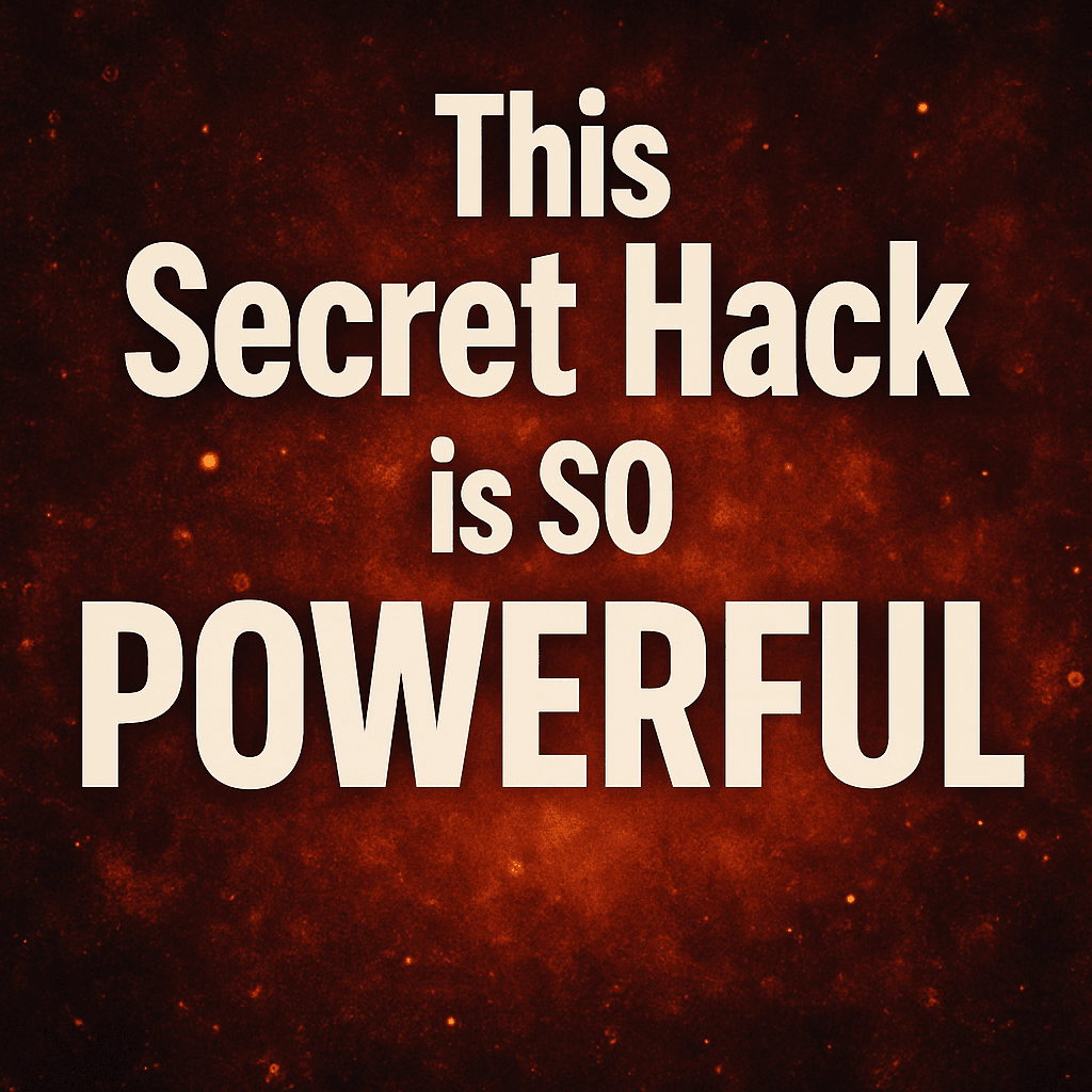 🔥Aaj Ka Secret Hack — Itna Powerful Ki Ban Ho Sakta Hai!