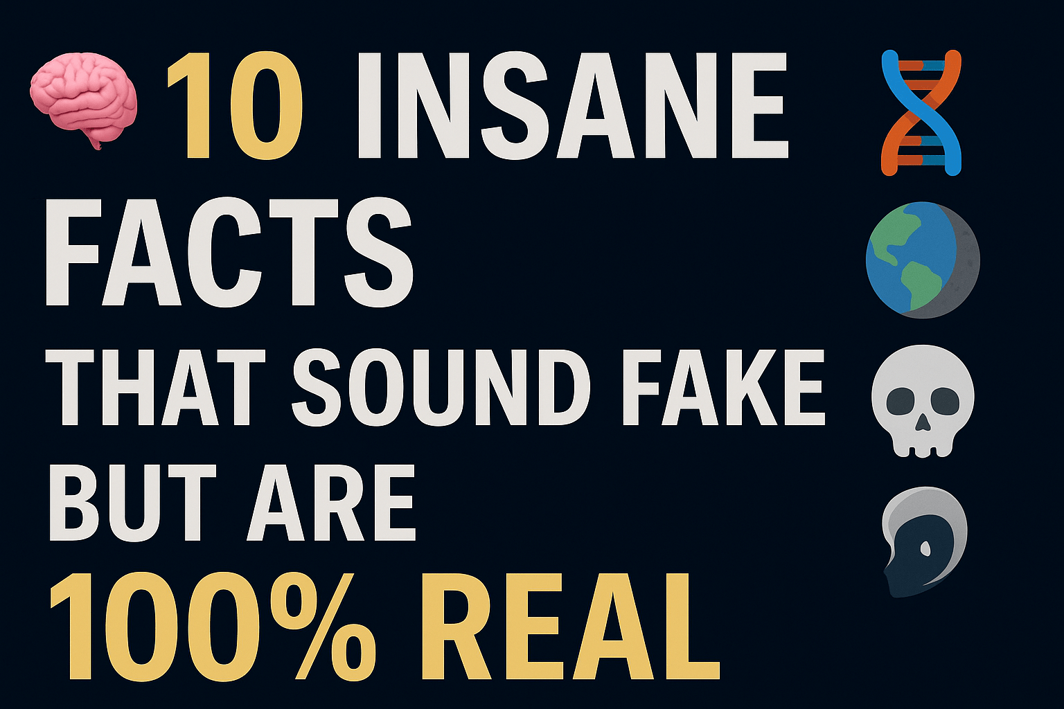 🤯“10 Insane Facts That Sound Fake But Are 100% Real”